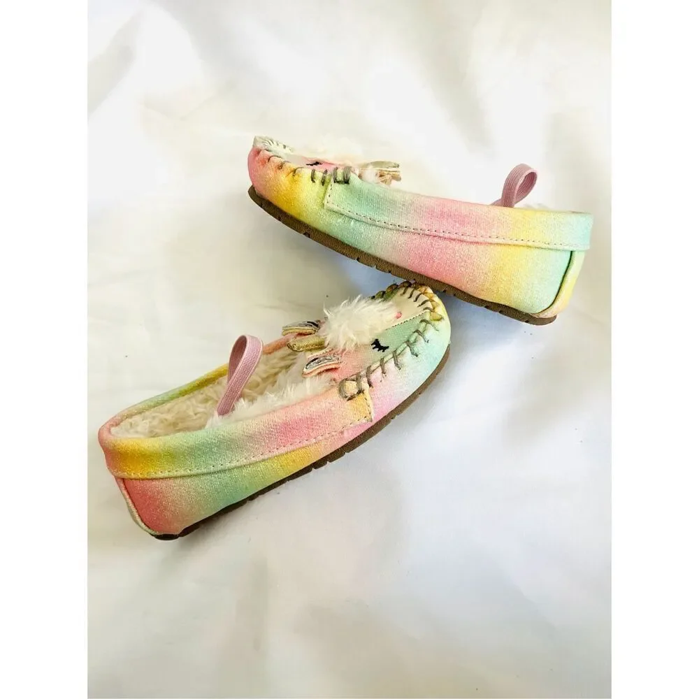 Self Esteem Toddler 7 Rainbow Unicorn Slippers BUY 2 GET 1 FREE
